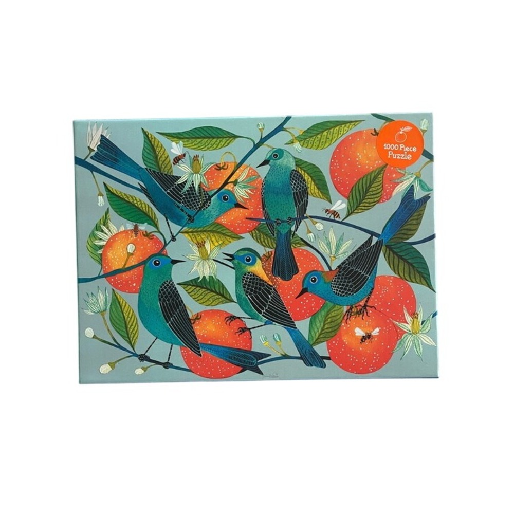 Galison Naranjas Birds 1000 Piece Puzzle